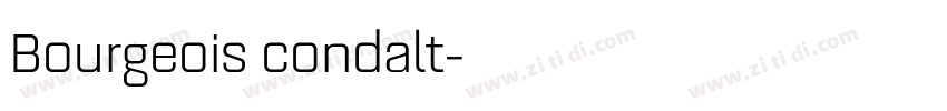 Bourgeois condalt字体转换